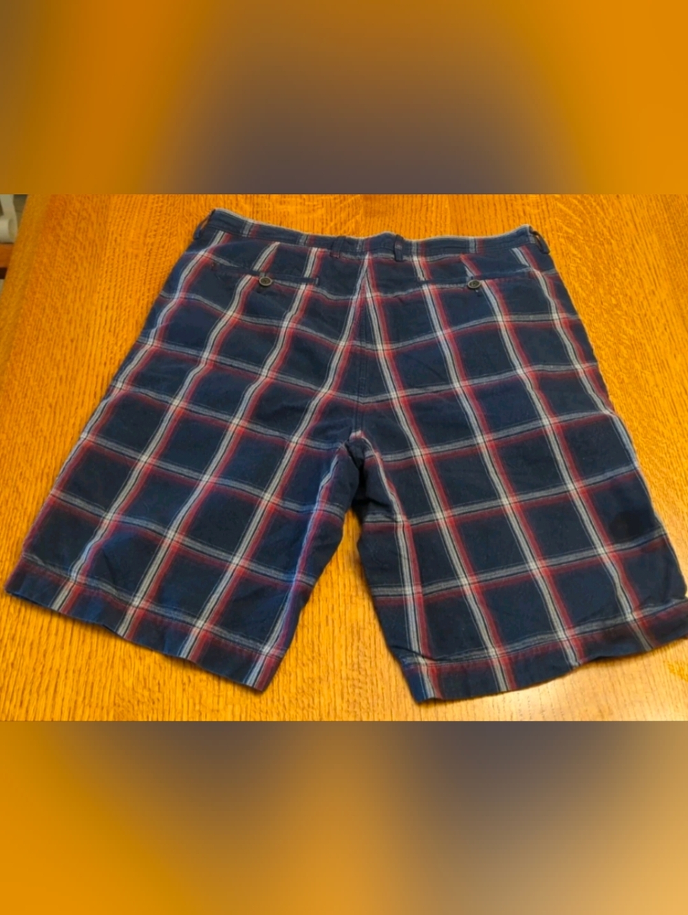 Tommy Bahama Linen/Cotton Shorts  Blue, Red White Plaid- Paradise Nation Size 34 - Picture 2 of 10
